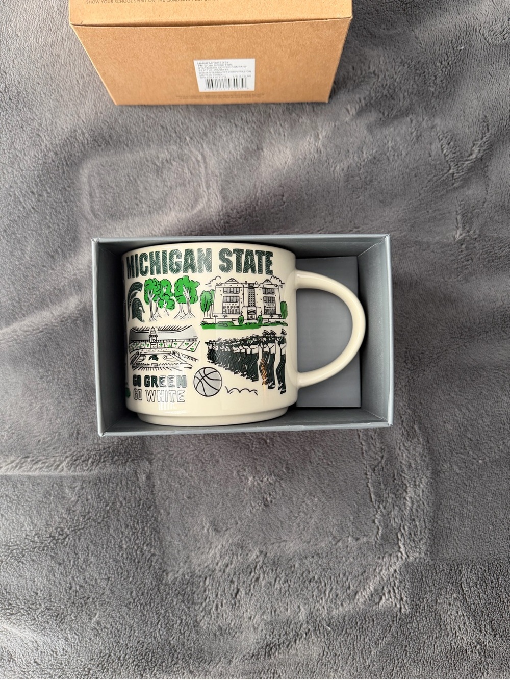 MICHIGAN STATE SPARTANS Starbucks Been There Series Campus Collection Mug NEW